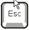 This image displays representations of the 'Escape' key